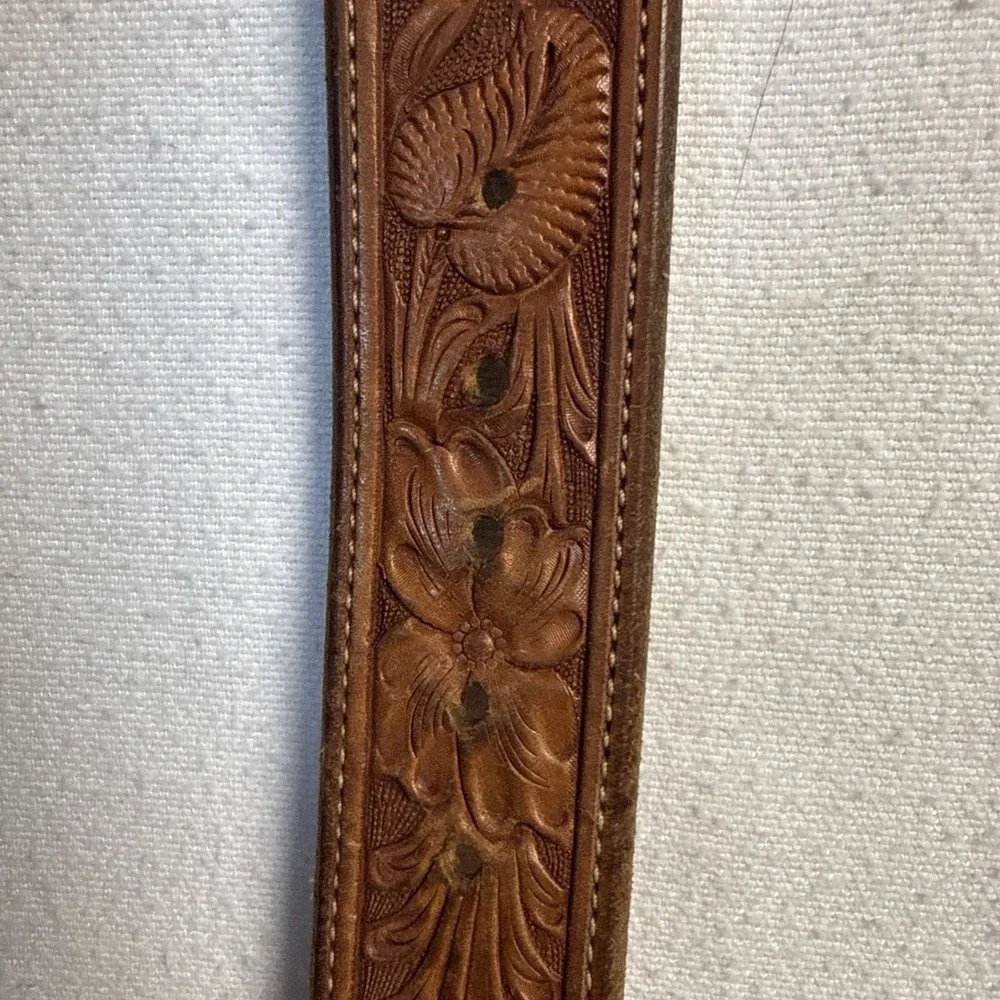 Beautiful SEIDEL'S SADDLERY - Cody, WY‎ 33 Hand Tooled Western Ranger Belt